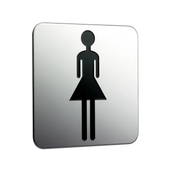 Дверная табличка Emco System2 quot;женская, хром 3576 000 02