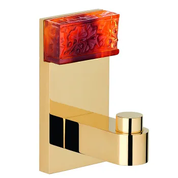 Крючок одинарный THG Ginkgo U5E-F01-517 полированное золото