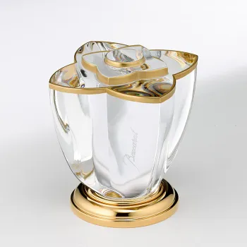 Вентиль смесителя для раковины THG Petale De Cristal Clair Lisere Dore U6E-F01-35 полированное золото