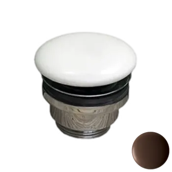 Донный клапан универсальный 1”1/4 с керамической крышкой GSG Ceramic Design PILTONUNIAR035 Cacao Matt