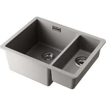 Мойка кухонная Omoikiri Kata 55-2-U-GR leningrad grey 4993390