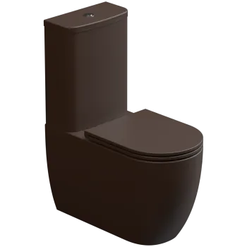 Чаша напольного унитаза GSG Ceramic Design Like White/Cacao Matt LKMBLBI000/035P