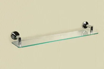 Полка для ванной Nofer стеклянная Line 16515.В