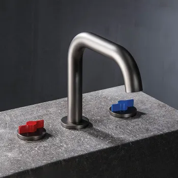 Смеситель для раковины Gattoni Gas GS115/31GA серый