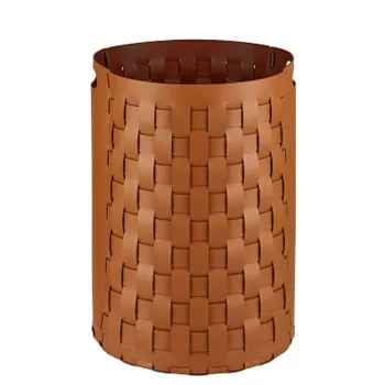 Круглая корзина для белья ADJ Bottega D40xH57, коньяк/бордо 1057.09/30