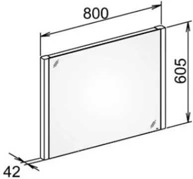 Зеркало со светодиодной подсветкой Keuco Royal Reflex New 800 605 42