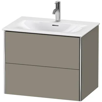 Duravit XSquare Тумба подвесная под раковину # 234473, 2 яшика, 560x710x478мм, цвет Stone Grey SaM