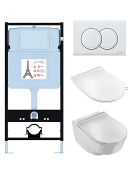 Унитаз c инсталляцией Jacob Delafon Odeon Rive Gauche EDR103-00