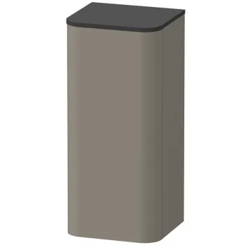 Duravit Happy D.2 Plus Пенал подвесной  880x400x360мм 1 дверь, 2 стекл. полки, DX, цвет: stone grey satin matt (без топа)