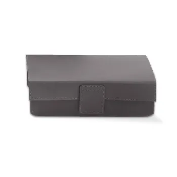 Многоцелевая коробка с крышкой Decor Walther NAPPA UTBD натуральная кожа nappa дымчато-сер 938693