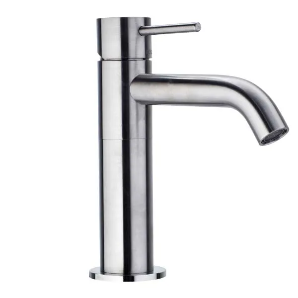 Смеситель для раковины Bossini Inox INZ006.075 нержавеющая сталь