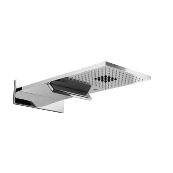 Душевая система настенного монтажа Carimali Will 144 форсунки, 16 из которых мягкой струи, 3 потока воды : дождь, мягкий дождь, каскад, хром 26872-CR