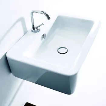 Раковина Kerasan Ego 50х40 с 1 отверстием под смеситель, белый 324101*1