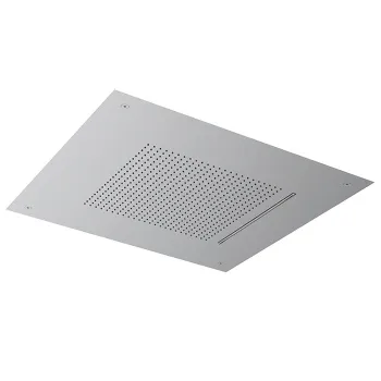 Встраиваемый верхний душ Almar 49,8х49,8, 2 типа струи, нержавеющая сталь брашированная E044280.BS