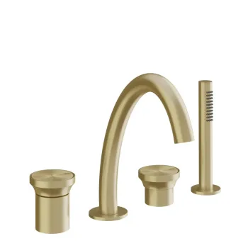 Смеситель для ванны Gessi Origini 66037.727 Brass Brushed PVD