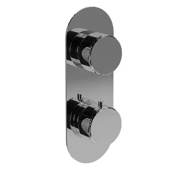 Внешняя часть для термостатического смесителя Carimali Still Oh на 3 потребителя, вход G 1/2, хром 0-STL4102EST-CR