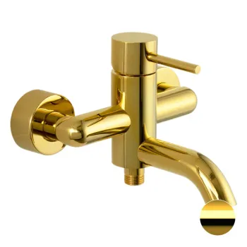 Смеситель для ванны Remer X-style   золото глянцевое X05DO