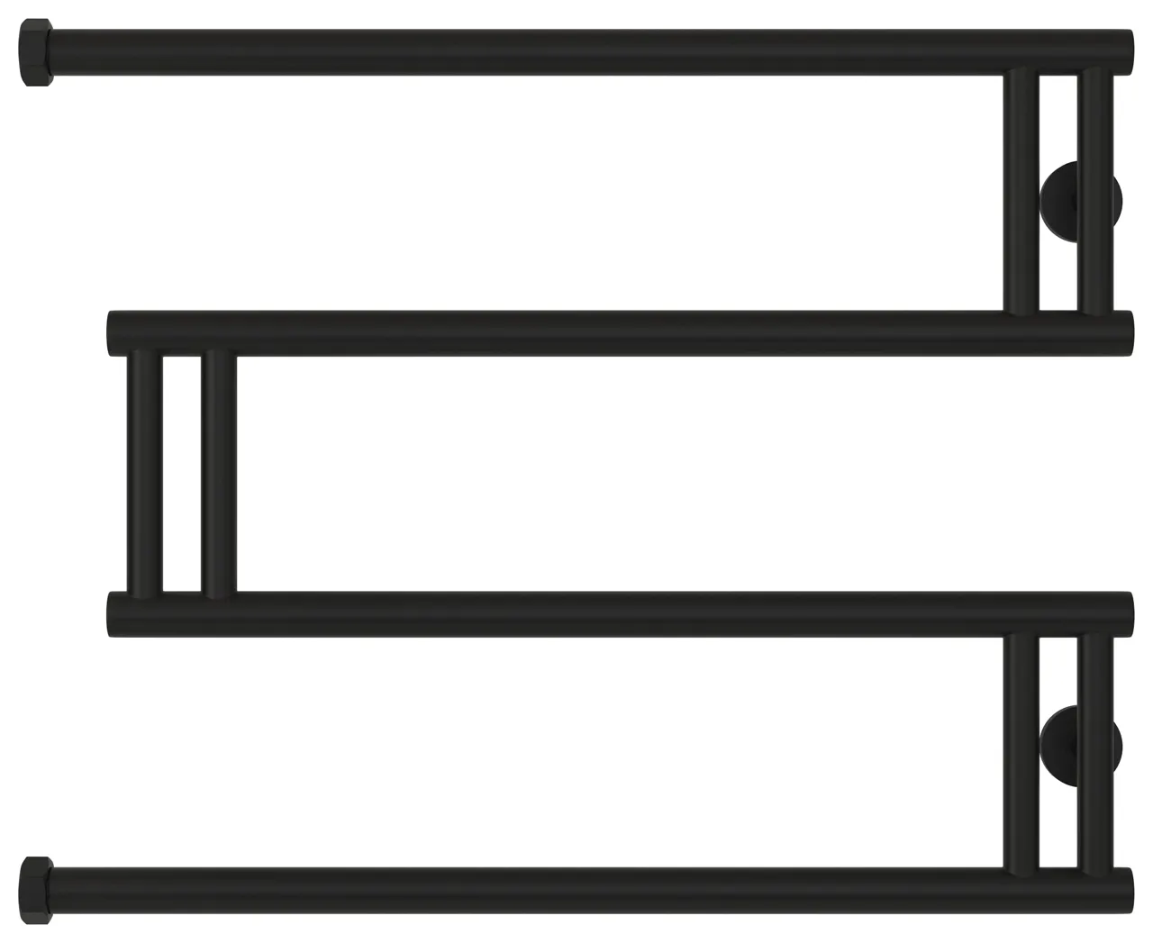 Полотенцесушитель водяной Сунержа High-Tech model "M+" 500х650 31-4050-5065 матовый черный