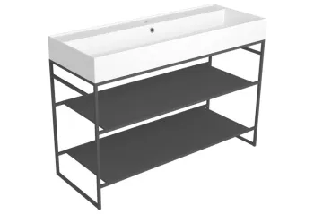 Тумба под раковину напольная Simas Agile AGSA121 121x72 см черный