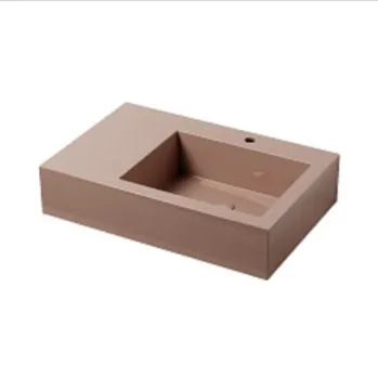 Раковина накладная Cielo I Narcisi NALAMDX NI 76 см правая коричневый