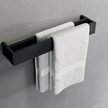 Полотенцедержатель двойной Novellini Frame 600х100, черный матовый R90AKFPS0260-H