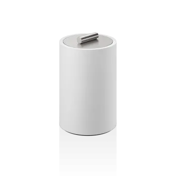 Баночка универсальная Decor Walther Stone DMD L 16x10 с крышкой, белый/сталь матовая 971455