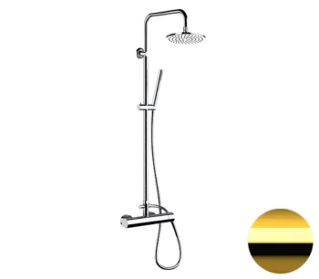 Душевая система Remer Minimal N37RX7MMM20DO, золото глянцевое