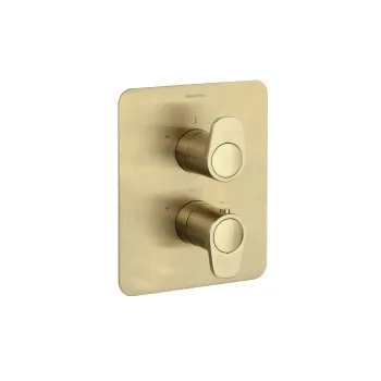 Смеситель для душа Ramonsoler Alexia встраиваемый термостатический на 2 выхода золото 368712SOC