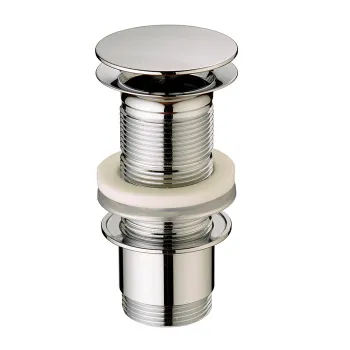 Донный клапан Cisal 1 1/4 для раковин без перелива, Brushed Nickel ZA0016132F