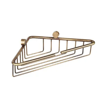 Подвесная полочка-решетка угловая Tw Bristol 534 21x21xh5, бронза TWBR534br