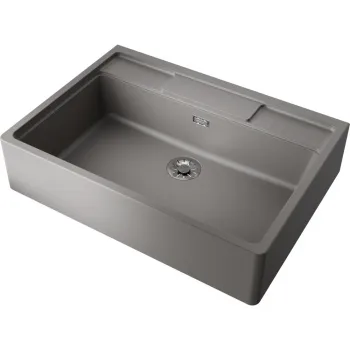 Мойка кухонная Omoikiri Kinokawa 90-GR leningrad grey 4993854