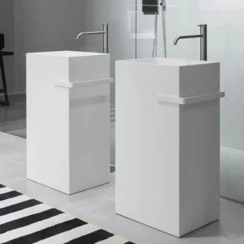 Раковина Antonio Lupi Fusto 45х35х85, без отв., белый А0002423660