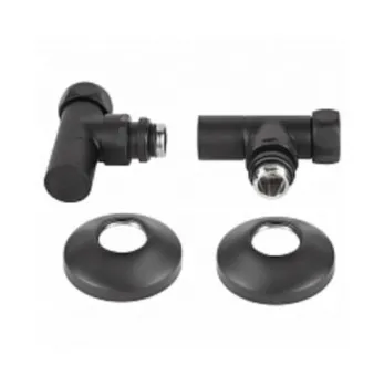 Вентиль для полотенцесушителя Secado 4603759407937 угловой черный