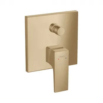 Смеситель для ванны hansgrohe Metropol 32546140 со встроенной защитной комбинацией, СМ, шлифованная