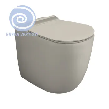 Унитаз напольный Simas Vignoni VI01VERT sabbia matt коричневый