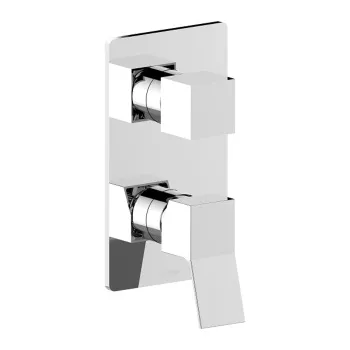 Наружная часть Bossini Aki Line монорычажного универсального смесителя AKI на 2-5 выходов. цвет хром