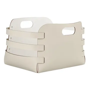 Корзина ADJ Riga 27x36xH25, панна котта/белый 9687.16/10