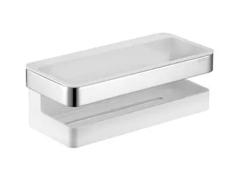 Корзинка для душа Keuco Moll 12758010000 хром\белый