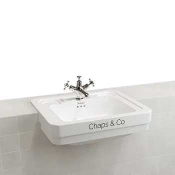 Встраиваемая раковина Burlington Bespoke/Lettering B12 1TH MOD белый