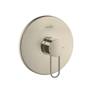 Axor Uno Встраиваемый смеситель для душа, однорычажный, внешняя часть, цвет: шлифованный никель 3862