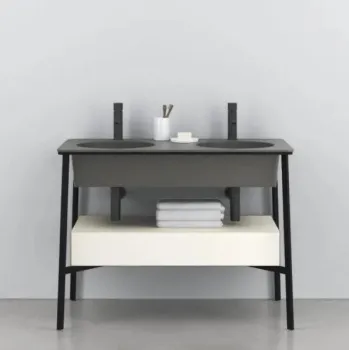 Раковина встраиваемая Cielo I Catini Catino Doppio CALADSF CM 100 см серый