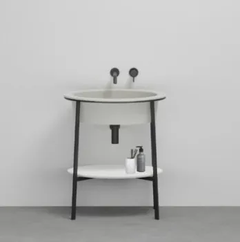 Раковина встраиваемая Cielo I Catini Catino Oval CALAO PM 70 см серый