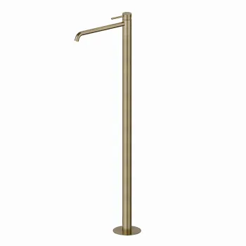 Смеситель для раковины напольный Newform X-steel 316 69618EX.59.098 золото