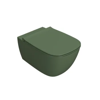 Унитаз подвесной Globo Genesis Унитаз подвесной безободковый размер 55 см цвет FE (Felce) GNS02FE