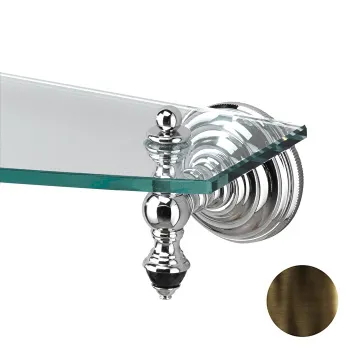 Полочка стеклянная Devon&Devon Black Diamond 60 стекло прозрачное бронза BLKD510BR