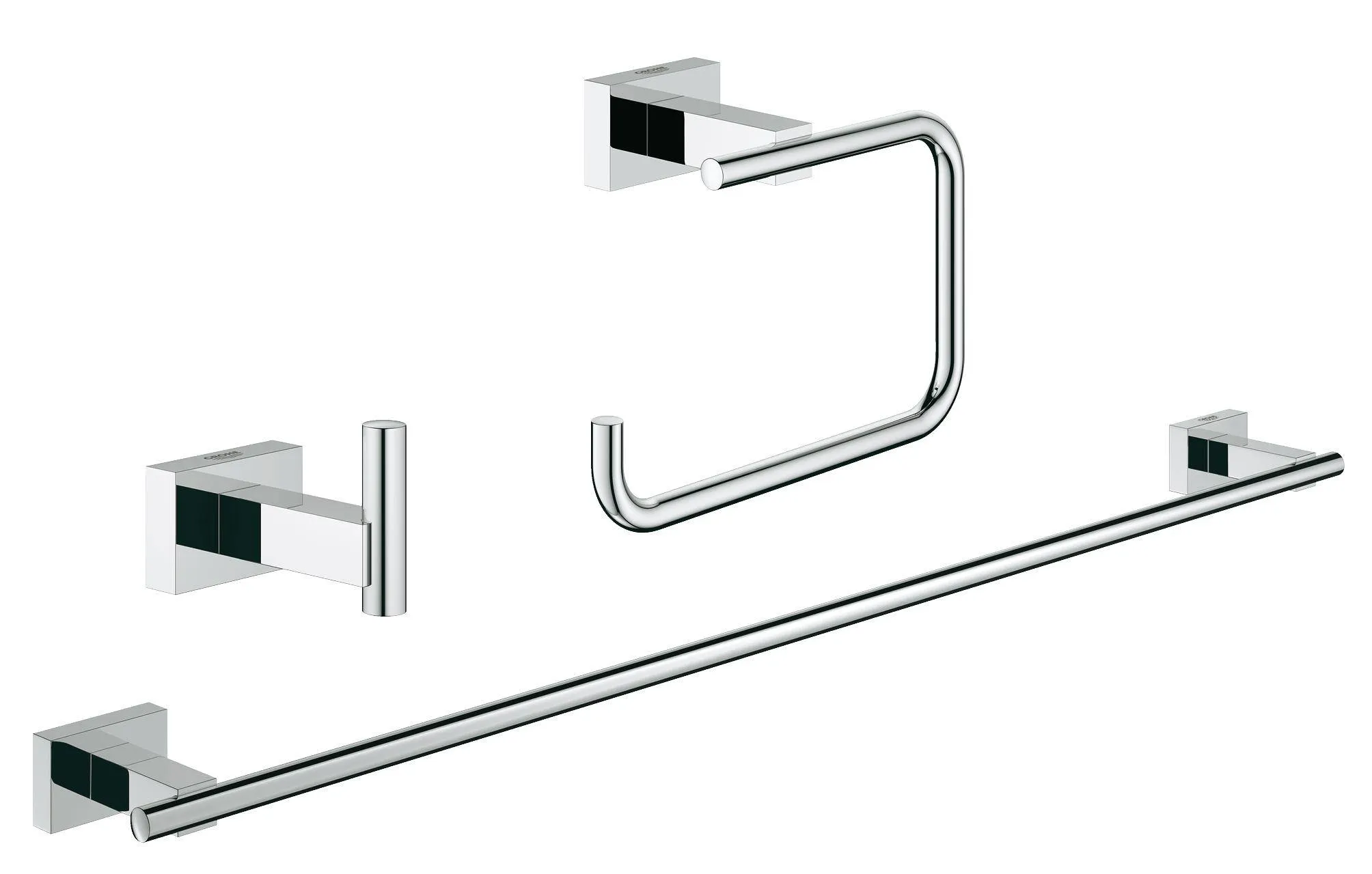 Набор аксессуаров GROHE Essentials Cube 3 предмета, хром 40777001