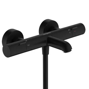 HG Ecostat Fine Термостат для ванны, внешнего монтажа, матовый черный