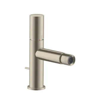 Axor Uno Смеситель для биде на 1 отв., однорычажный, с донным клапаном, цвет: шлифованный никель 452