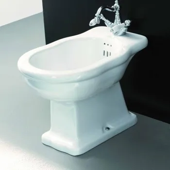 Биде напольное Artceram HERMITAGE 55х36, с 1 отв под смеситель с креплением, белый HEB002 01 00*1