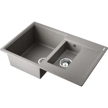 Мойка кухонная Omoikiri Daisen 78-2T-GR leningrad grey 4993585